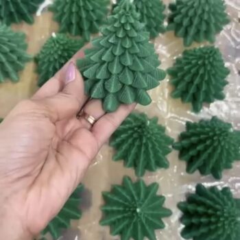 Christmas Tree Candle Favors, Holiday Soy Wax Candles, New Year Gifts