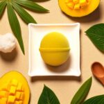 Mango Shaped bath bomb