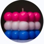 FLAG THEMED BUBBLE CANDLE