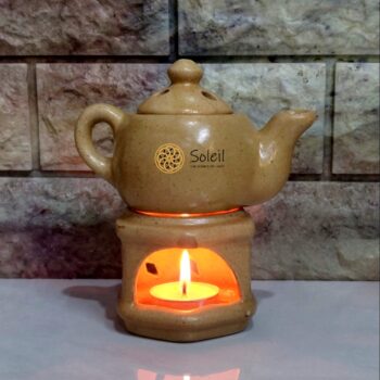 Pottery Ceramic Essential Oil Burner Aroma Diffuser for Home with Tealight Candles Diffuser