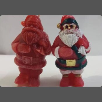 Santa Wax Candles For Christmas Decoration