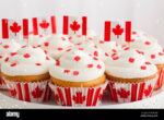 CUPCAKE CANDLE (WITH SMALL FLAGS ON IT (1)