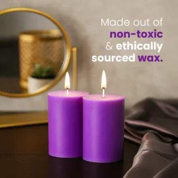 Lavender Fragranced Pillar Candles