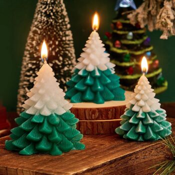 Christmas Tree Shaped Candle